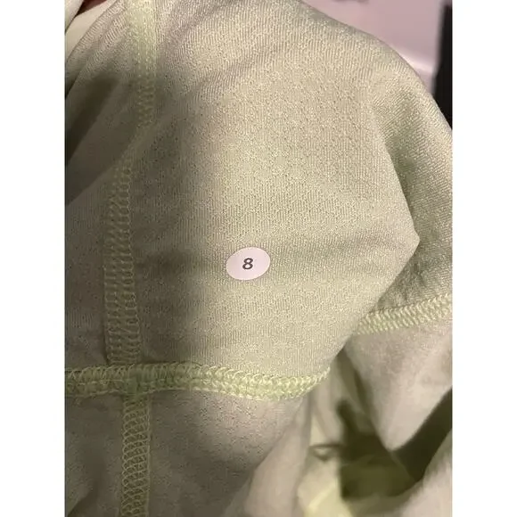 Lululemon Womens Run Tame Me Tank Top Size 8 Neon Yellow Drawstring Cinched READ - Picture 5 of 8